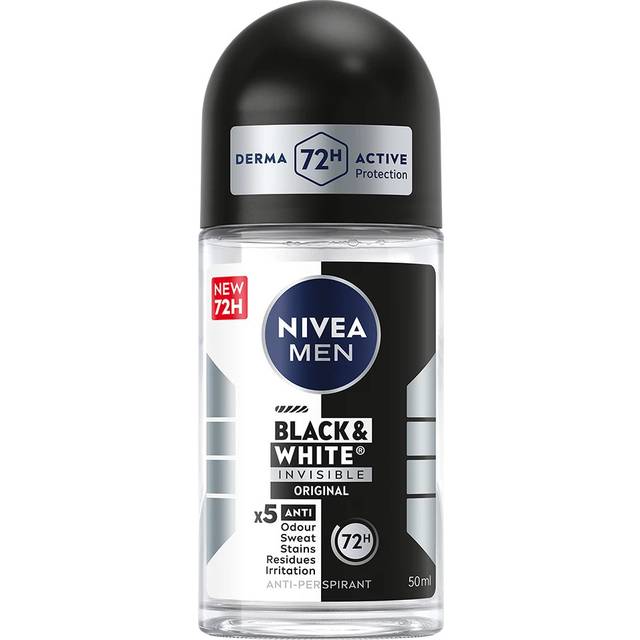 NIVEA MEN  Antiperspirant Deo Black & White Original Roll On 50 ml