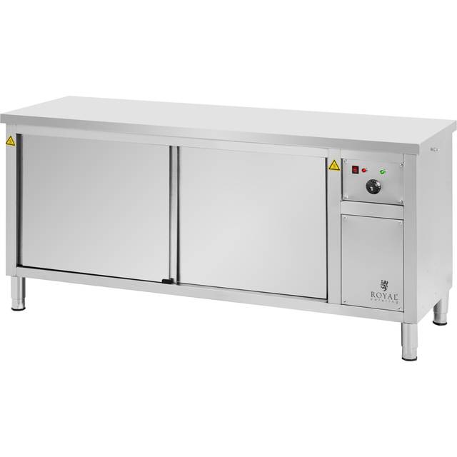 Plate Warmer - 180 x 60 x 85 cm - 30 to 80 °C - Royal Catering RCWC-60180