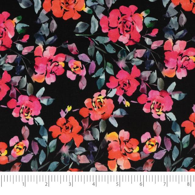 Singer Fabric  100% Cotton  Rockin Roses  Cut by The Yard