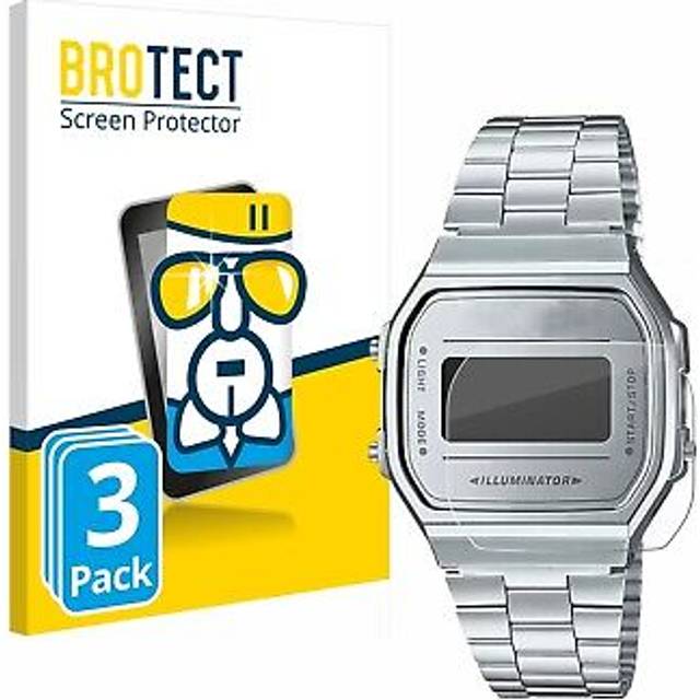 3x glass screen protector for casio a168wem-7ef protective glass protection film