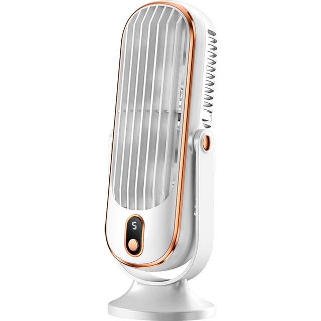 (White) Quiet Portable Fan for Bedroom - Mini Electric Table Fan for Desk - Perfect for Sleeping, Studying, and Working - Provides Cool Air