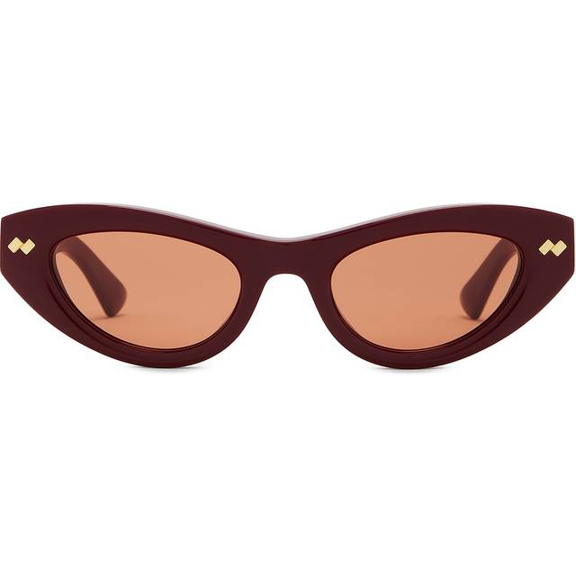 Bottega Veneta, Sunglasses, female, Red, 50 MM, Cat-Eye Sunglasses with Ribbon Detail