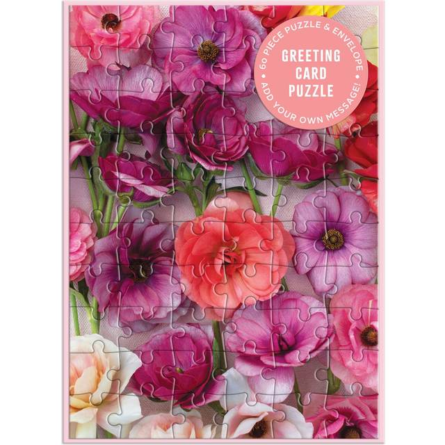 Galison Ranunculus Greeting Card Puzzle