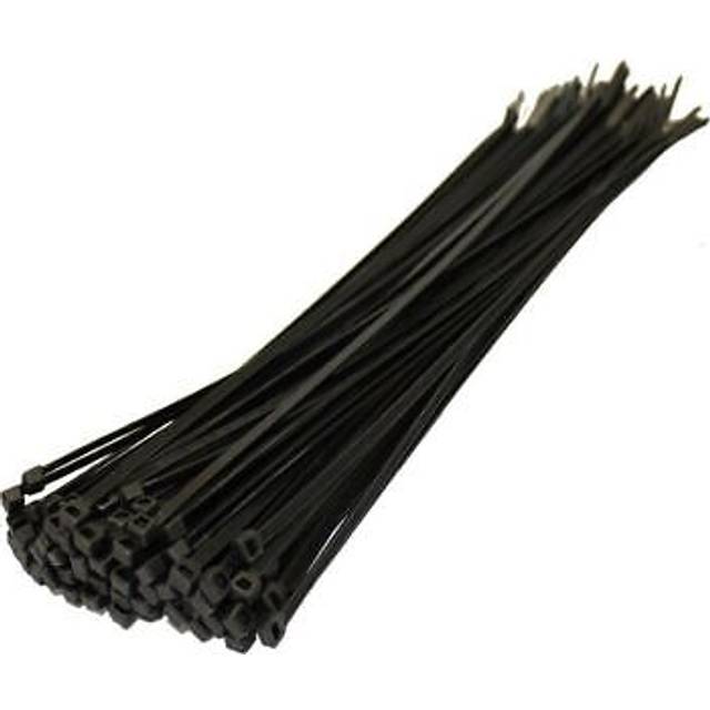 100 pack of Black Strong Cable Tie 4.8 - 300mm