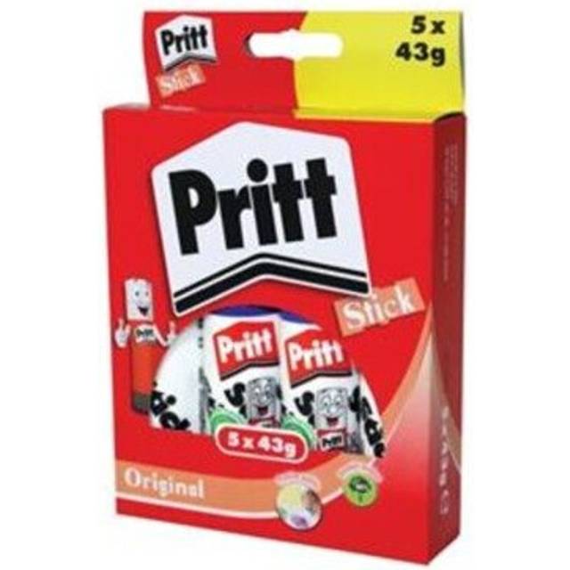 Pritt Solid Washable Non-Toxic Stick Glue, 43 g - Large, Pack of 10
