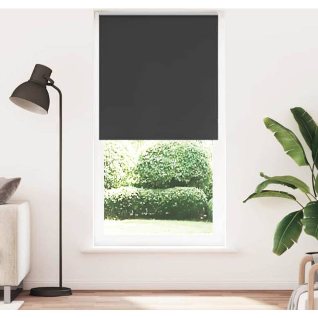 Rullgardin mörkläggning svart 90x210 cm tyg bredd 85,7 cm