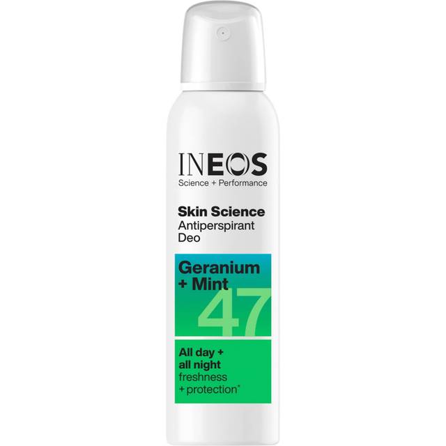 INEOS Skin Science Geranium + Mint Antiperspirant Deodorant Aerosol Spray 200ml
