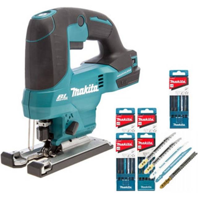 DJV184Z 18v lxt Brushless Top Handle Jigsaw Bare +25 Super Express Blades - Makita