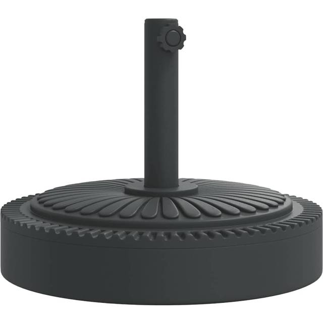 vidaXL Parasol Base for Ø38 / 48 mm Poles 25 kg Round - Black