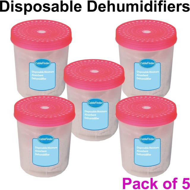 5x 0.7L Disposable Moisture Absorber Dehumidifier Interior Room Damp Preventer