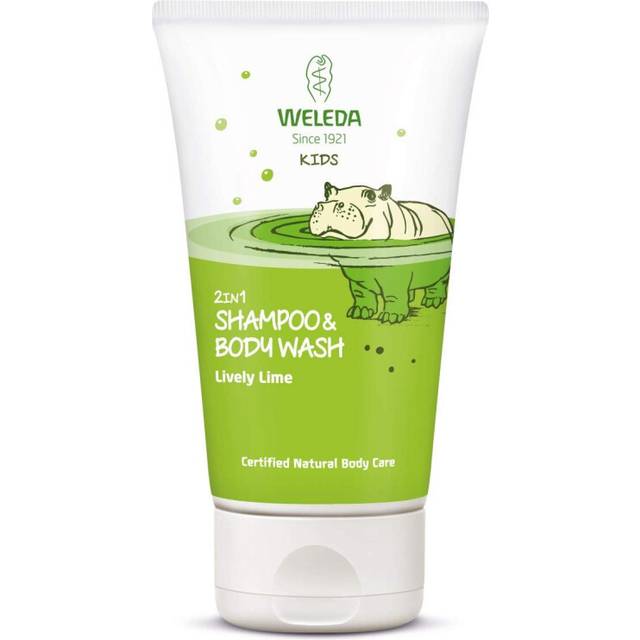 Weleda lively lime kids 2 in 1 shampoo and body wash, 150 150 ml (pack of 1)