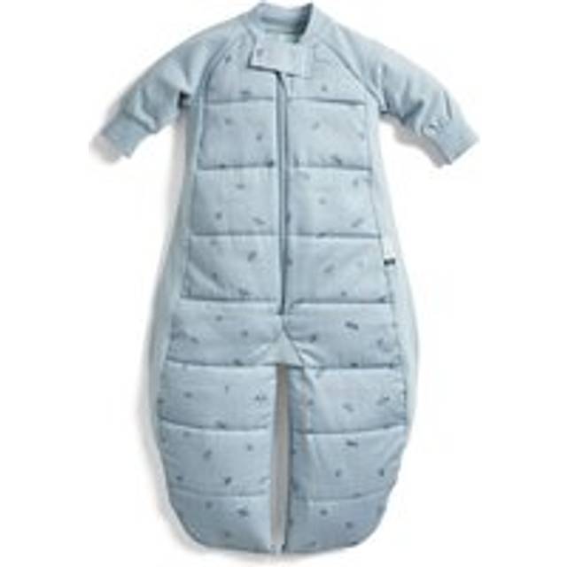 Organic Winter Long Sleeved 2 in 1 Sleeping Suit Bag - 3.5 TOG Dragonflies - Light Blue - 2-4 Years