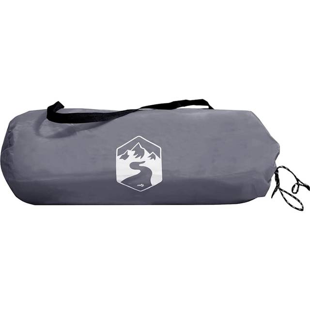 vidaXL Camping Windbreak Grey and Orange 490x123 cm Waterproof