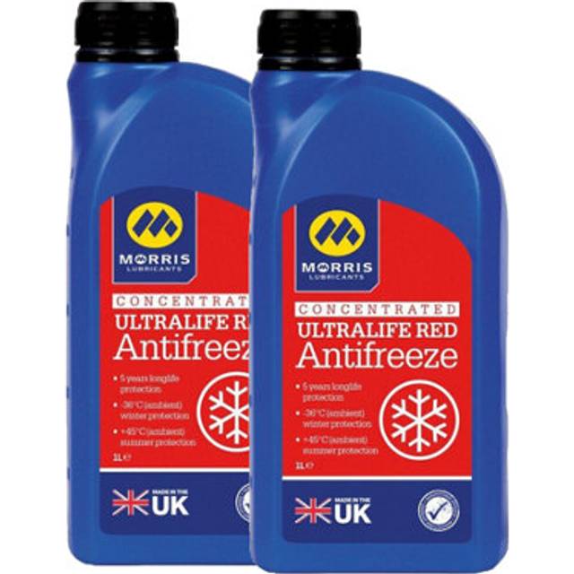 MORRIS Ultralife Red Antifreeze Coolant G12 Concentrated Longlife OAT Fluid 2x1L