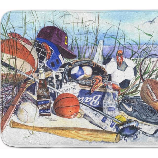 """""Caroline's Treasures Sports on the Beach Floor Mat  19"""""""" x 27""""""""  Multicolor"""""