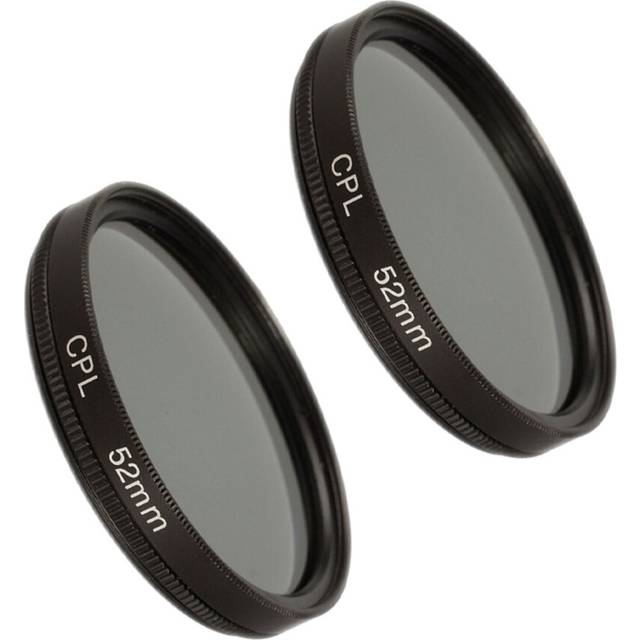 2pcs 52mm Circular Polarising Filter for 650D 700D D3100 D3200 D3300