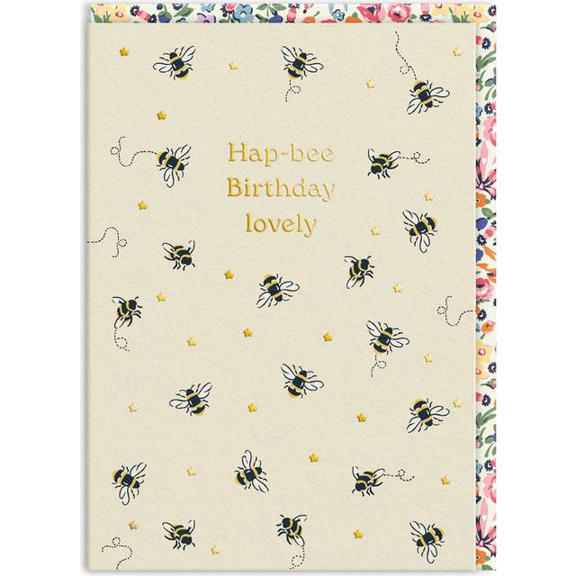 Ohh Deer Cath Kidston Hap-bee Birthday Card - pink/white/cream - one size