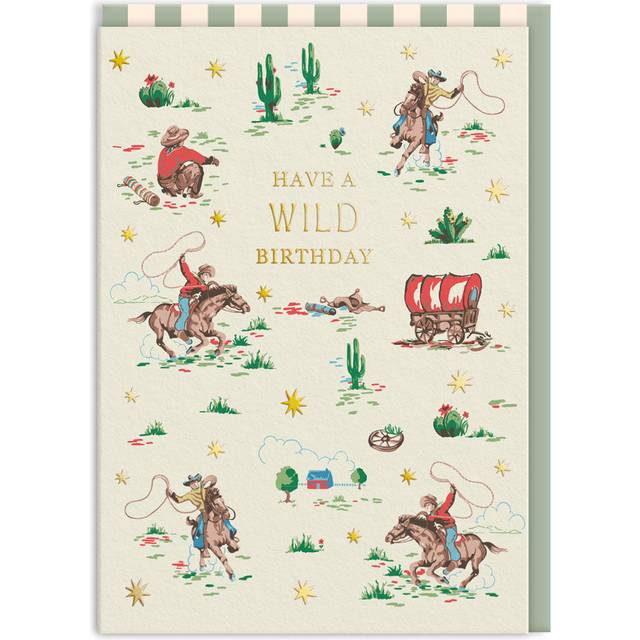 Cowboy Wild Birthday Card
