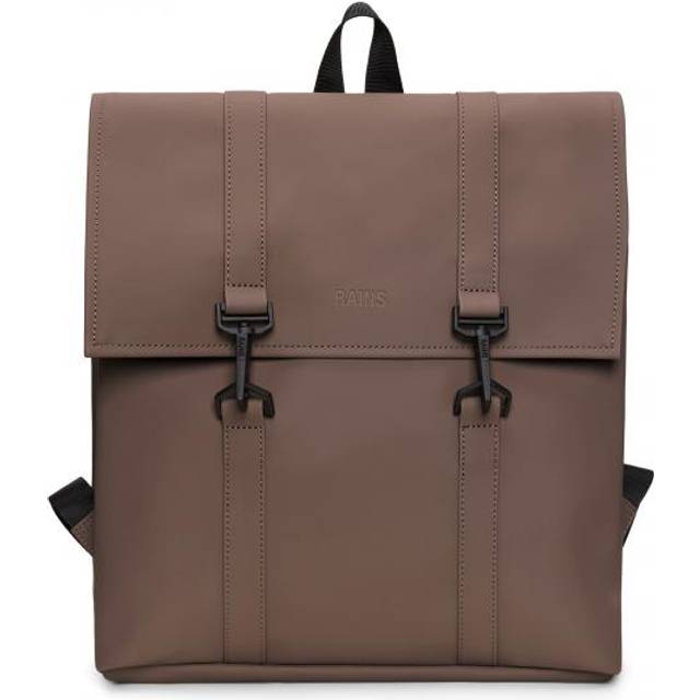 RAINS MSN Matte Shell Mini Backpack - Brown