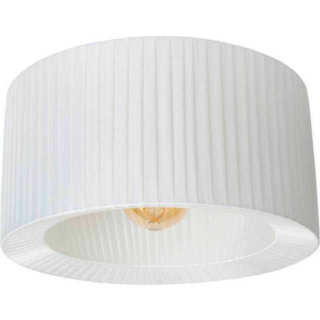 Lucide Fold Flush Ceiling Light 40Cm 1Xe27 - White, White