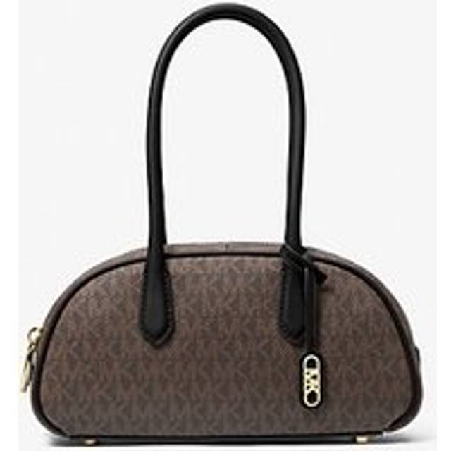MK Lulu Small Signature Logo Satchel - Brown - Michael Kors - ONE SIZE