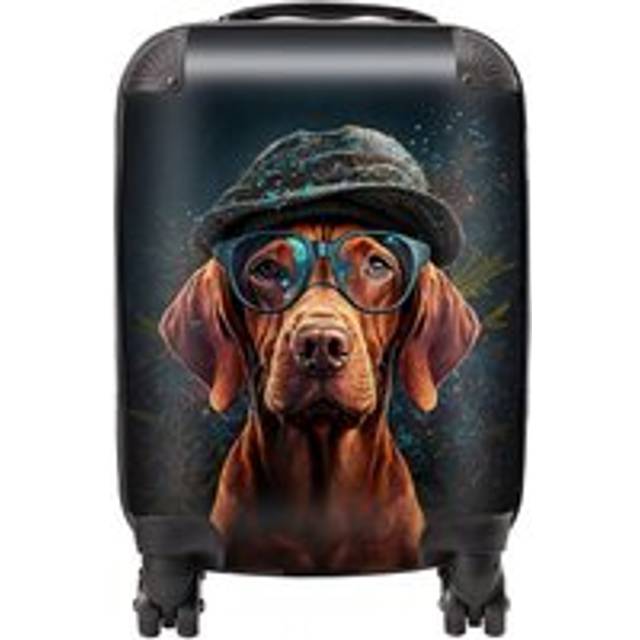 Warren Reed Designer Small Jack Russell Dog Splashart Suitcase - Warren Reed - Designer - Multi