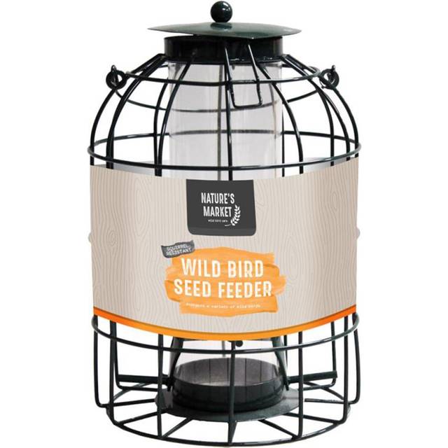 Pack of 5 Wild Bird Seed Feeder Cage with Squirrel Guard