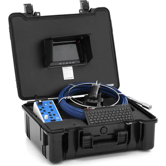 Endoscope Camera Sewer Camera Endoscope Snake Camera 30m 12 LEDs 7' Display