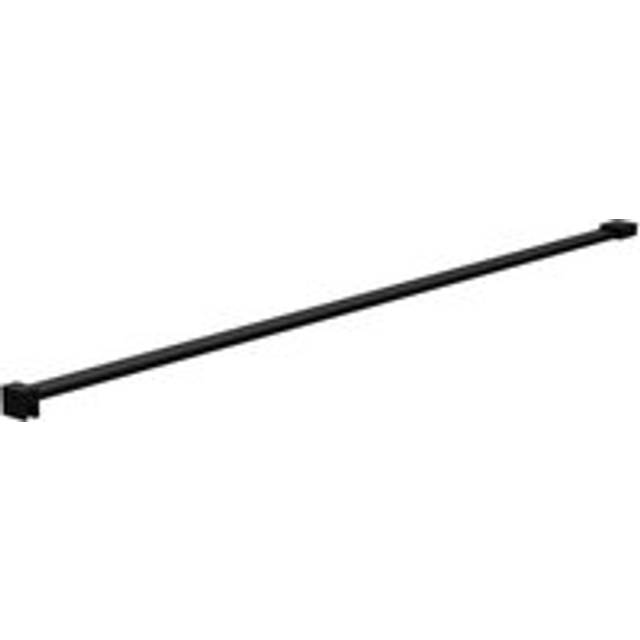 Hudson Reed Flat Shower Screen Support Bar | Matt Black | Stainless Steel | 1200mm
