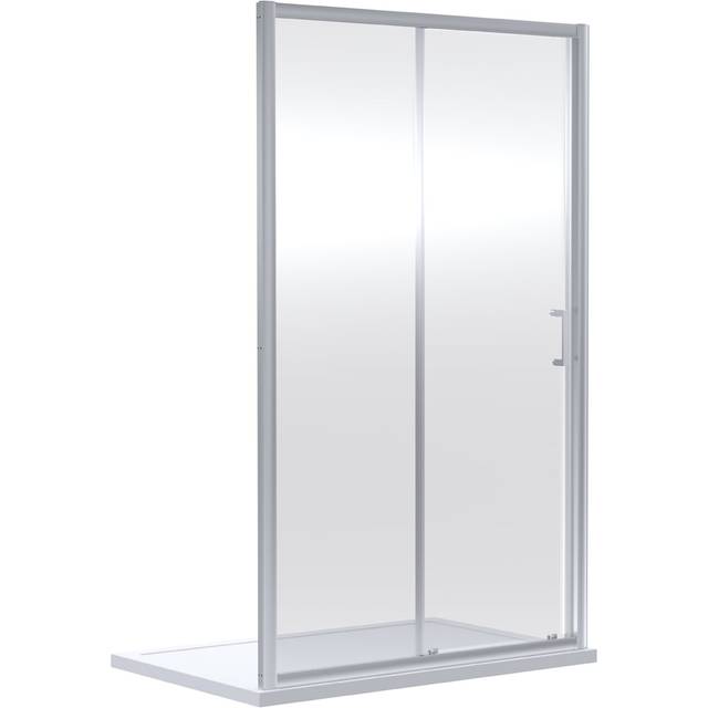nuie Rene 1900 x 1200mm Sliding Shower Door - Chrome, Silver
