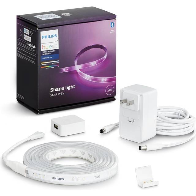 Philips Hue LED Tape Light Ribbon Plus Up to 10m Cuttable Smart Tape Light LED Light Compatible with Alexa Lighting Multicolor 16 Million Colors Bulb