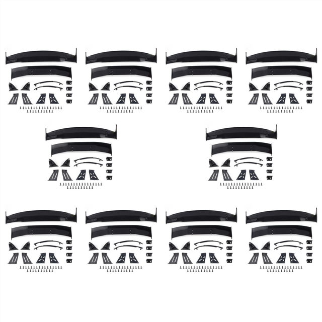 10X for 1/10 RC Racing Drift Car Rear Wings Road Body Spoiler Wing Universal Parts Accessories