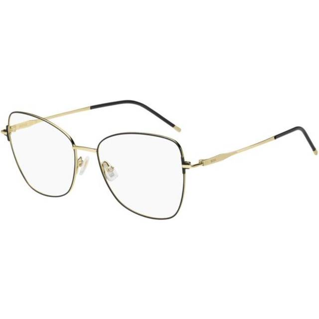 BOSS 1789 2M2 Women's Eyeglasses Black Size 56 (Frame Only) - Blue Light Block Available - Black On Gold (56)