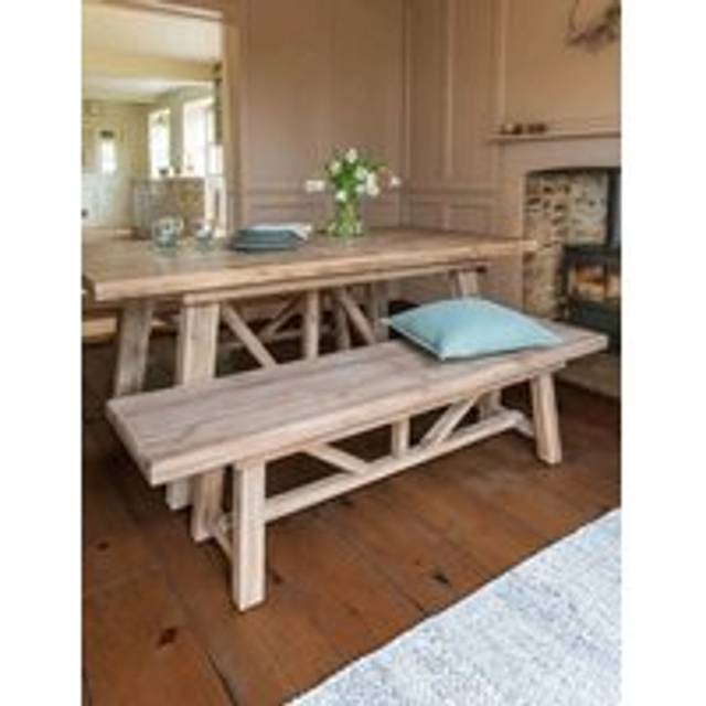 Chilford Solid Wood Table & Bench Set, Small (Small)