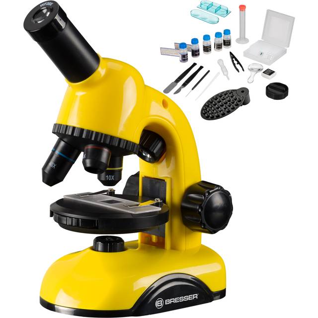 Bresser Junior Microscope 40X - 800X Yellow, Yellow