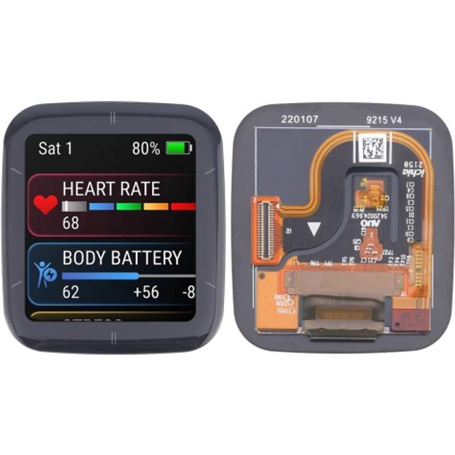 LCD Screen for Garmin Venu SQ 2 with Digitizer Full Assembly Watch Display LCD Screen Repair Replacement Part