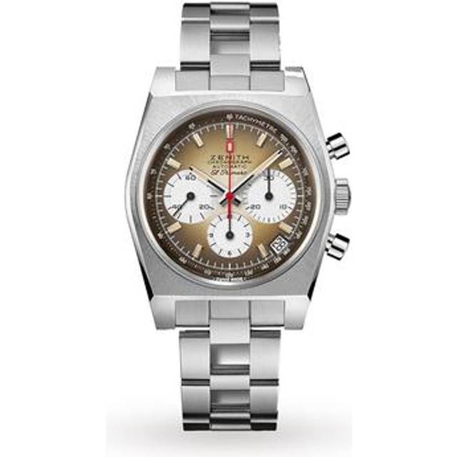 Zenith Mens Silver 03.a384.400/385.m385 Chronomaster Revival A385 El Primero Stainless-steel Automatic Watch - SILVER