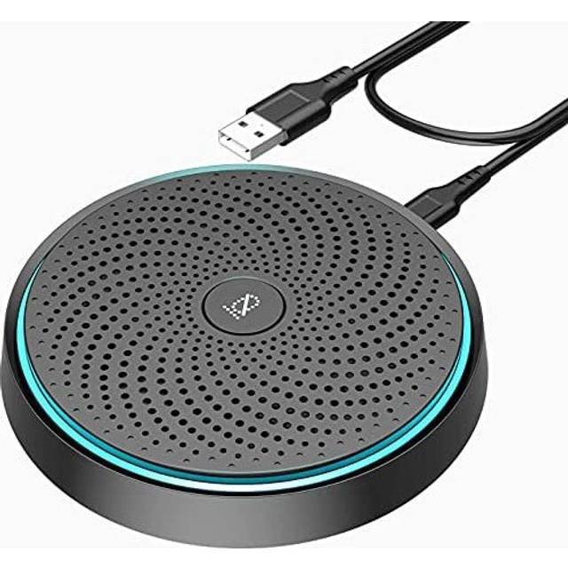 Monodeal Conference Microphone with Mute Button, Upgraded USB Microphone for Laptop PC,Omnidirectional Microphone for Computer Zoom, Virtual