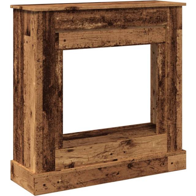 Fireplace Surround Old Wood 90x30x90 cm Engineered Wood Vidaxl