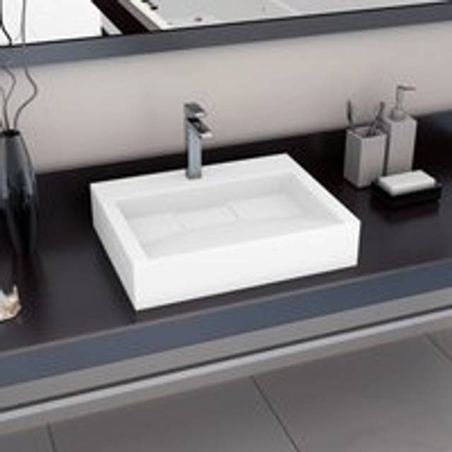 Wash Basin 60x38x11 cm Mineral Cast/Marble Cast White - One Size