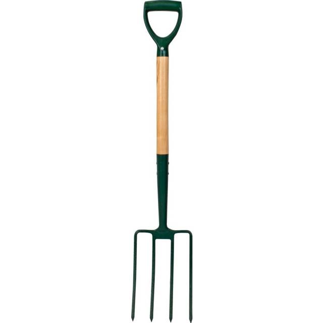 Digging Fork Carbon Steel, Wooden Shaft - Rutland