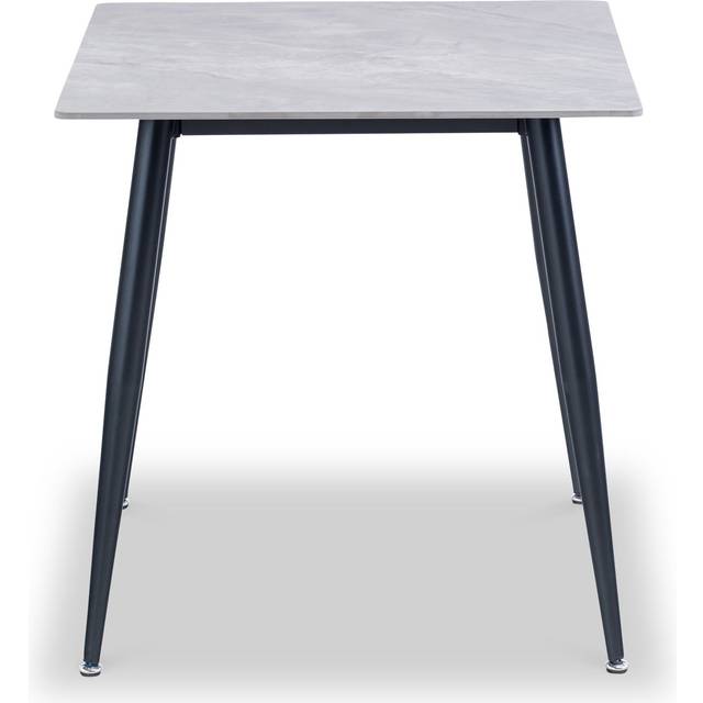 Avril Grey Sintered Stone 75cm Compact Square Dining Table | Roseland