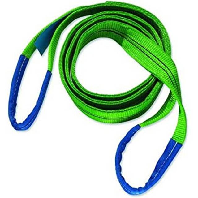 20032HB Lifting Strap with Reinforced Loops 2000 kg Load Capacity 3 m Green