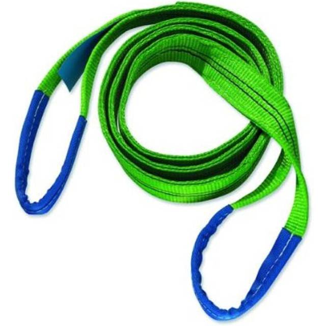 20022HB Lifting Strap 2000 kg Load Capacity 2 m Length with Reinforced End Loops Green