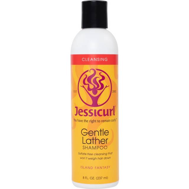 Jessicurl  Gentle Lather Shampoo  Island Fantasy  8 Fl oz Cleansing Curly Hair Shampoo  Vegan  Sulfate Free Shampoo