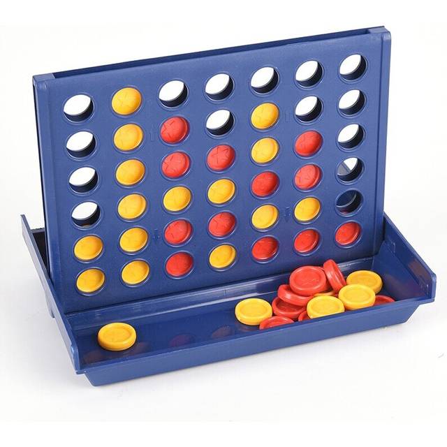 (C) 1 Set Connect 4 In A Line Board Game Children's Educational Toys