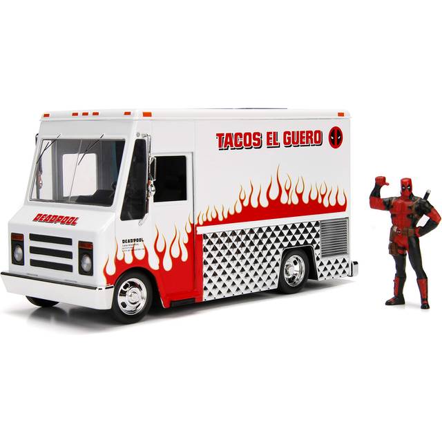 Jada Metals Deadpool With Taco Truck 1:24 Die Cast Figure Model