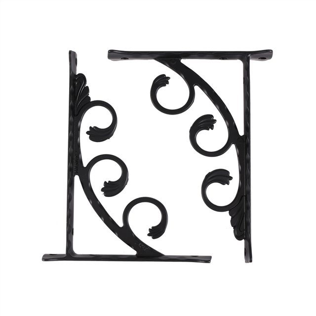2Pcs Wall Mounted L Shaped Angle Bracket Multifuntional Brace Shelf S