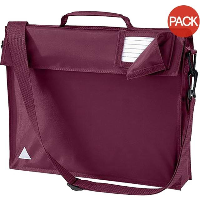 Quadra Junior Book Bag With Strap (Pack of 2)