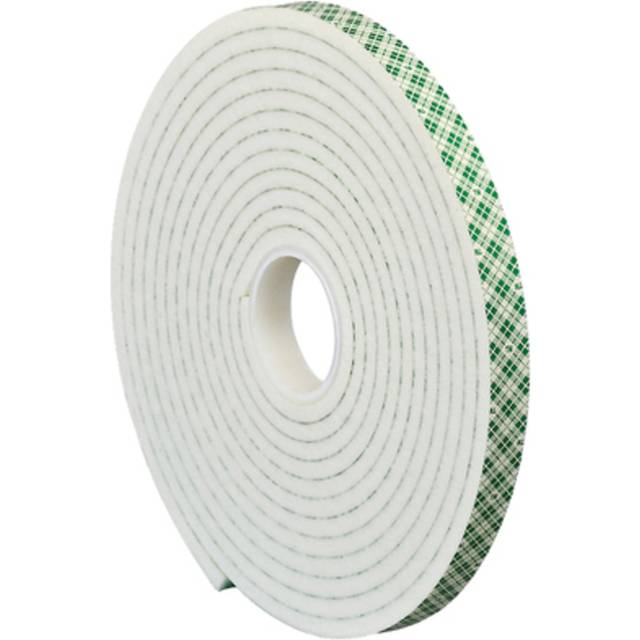 3M T9554004R 1 in. x 5 yards 4004 Double Sided Foam Tape, Natural